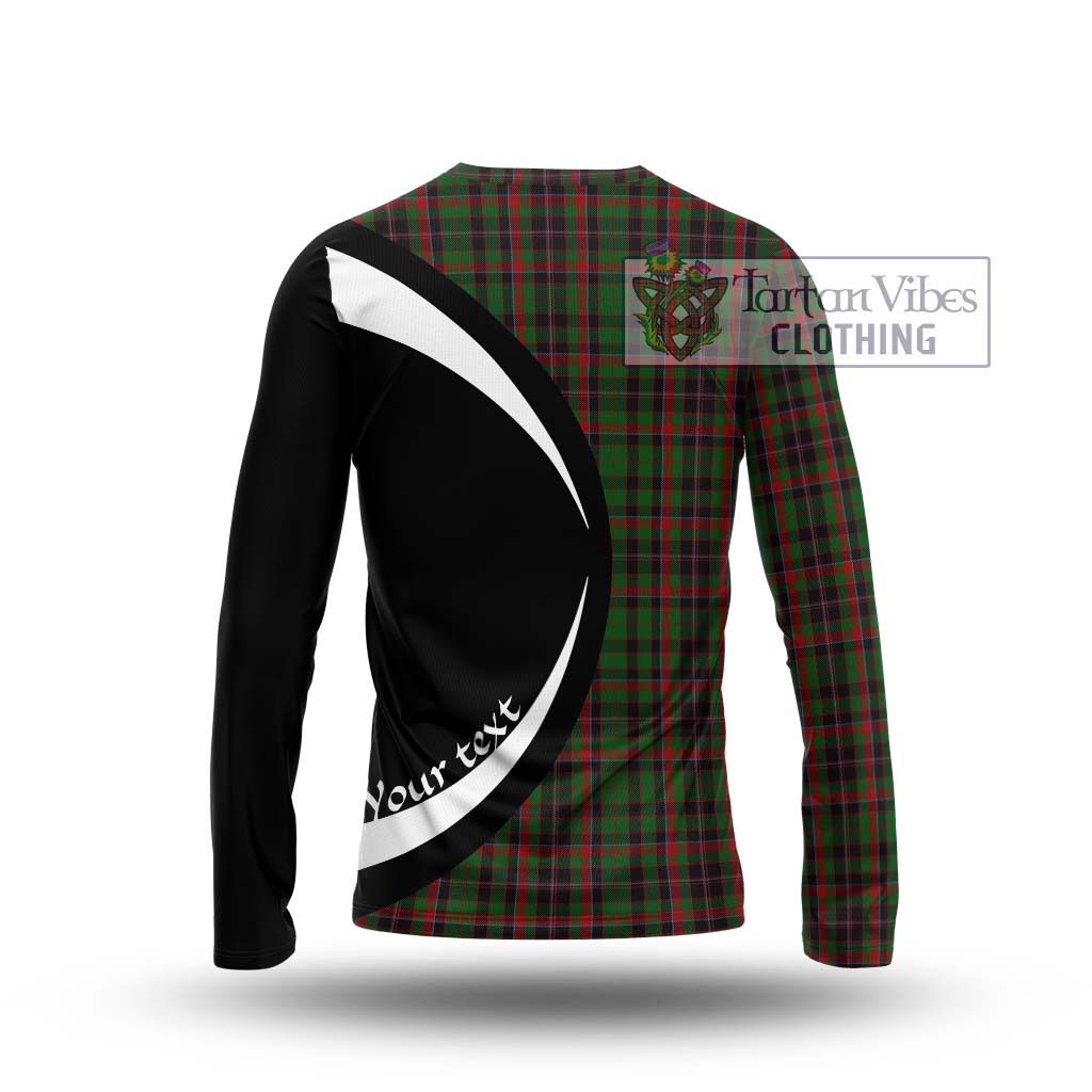 Cumming Hunting Tartan Long Sleeve T-Shirt with Family Crest Circle Style - Tartan Vibes Clothing