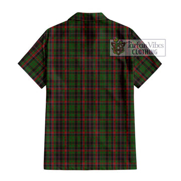 Cumming Hunting Tartan Short Sleeve Button Shirt with Family Crest DNA In Me Style