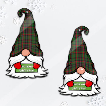 Cumming Hunting Gnome Christmas Ornament with His Tartan Christmas Hat