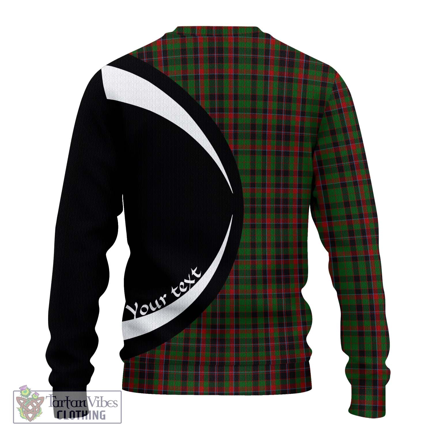 Cumming Hunting Tartan Ugly Sweater with Family Crest Circle Style - Tartan Vibes Clothing