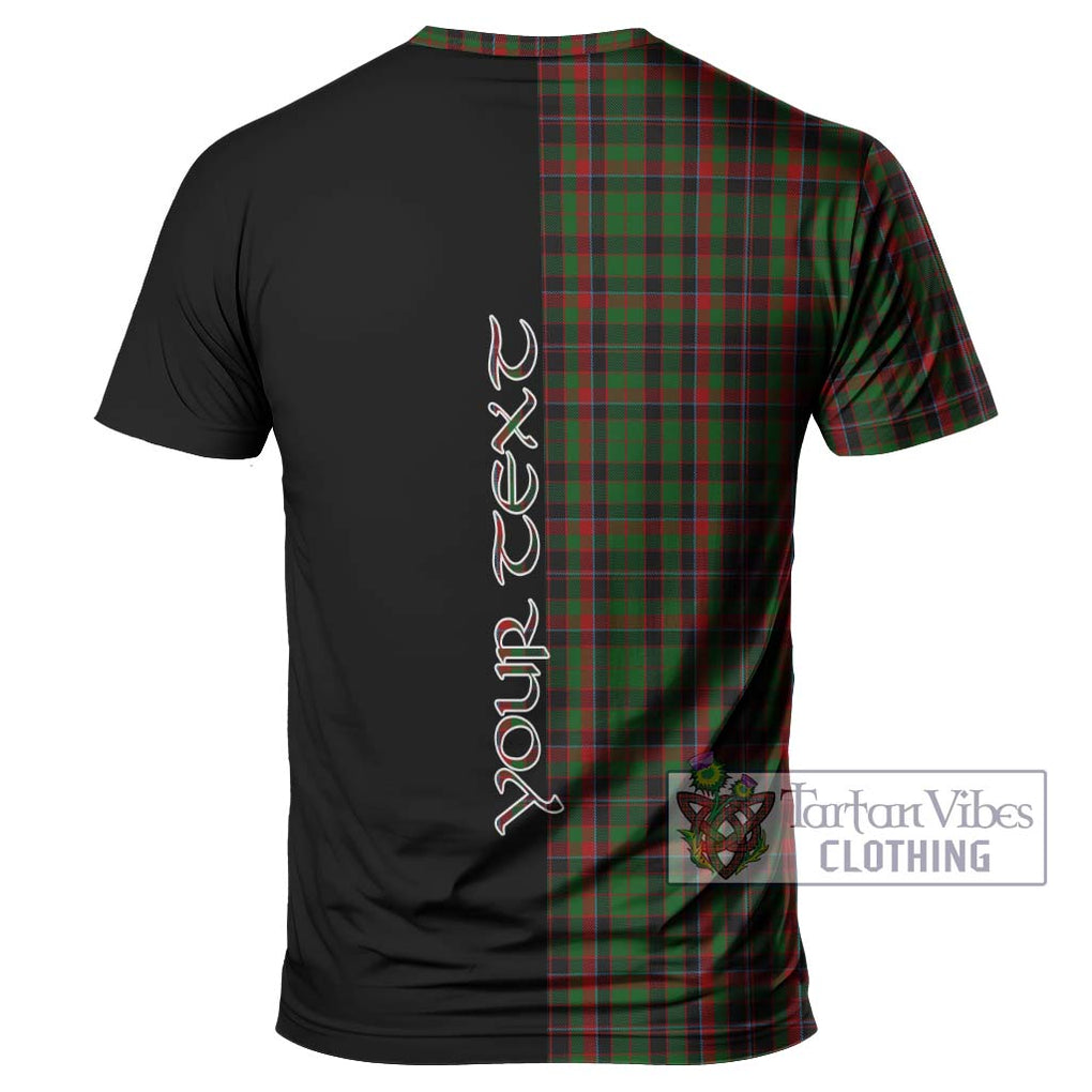 Cumming Hunting Tartan T-Shirt with Family Crest and Half Of Me Style - Tartanvibesclothing Shop