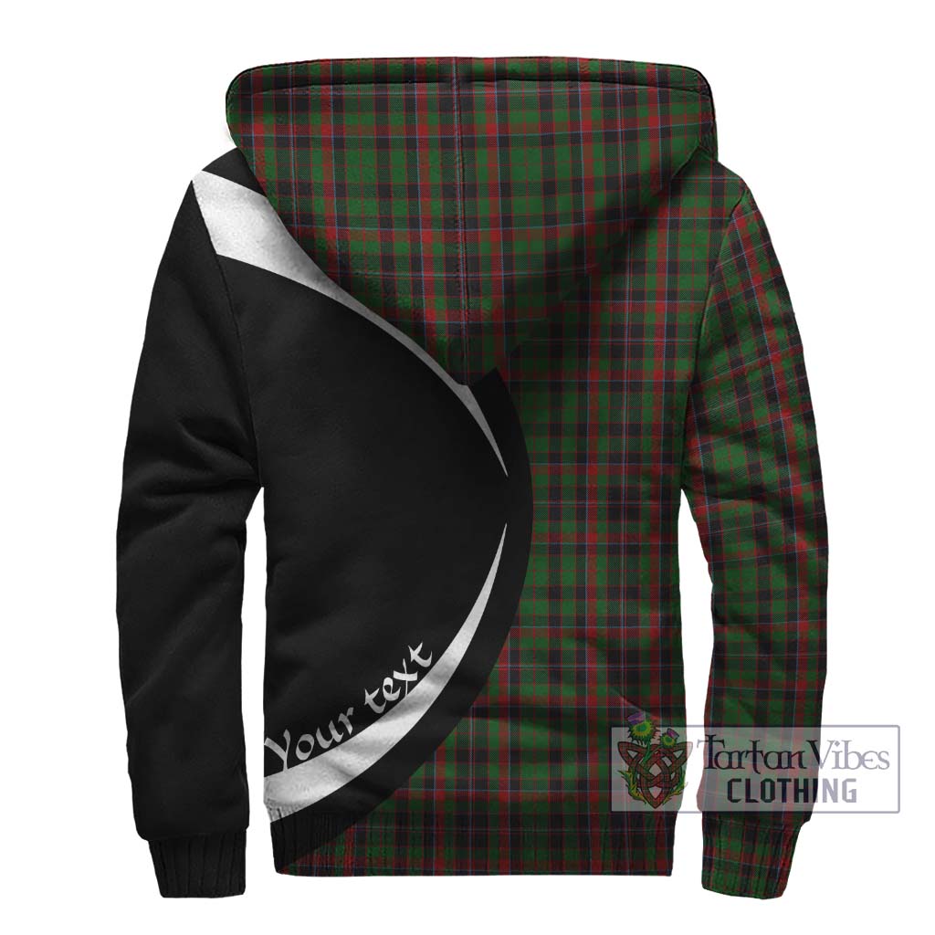 Cumming Hunting Tartan Sherpa Hoodie with Family Crest Circle Style - Tartan Vibes Clothing