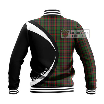 Cumming Hunting Tartan Baseball Jacket with Family Crest Circle Style