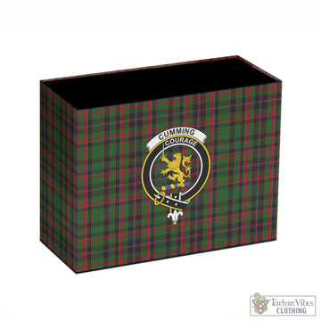 Cumming Hunting Tartan Pen Holder with Family Crest