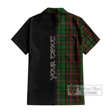 Cumming Hunting Tartan Short Sleeve Button Shirt with Family Crest and Half Of Me Style