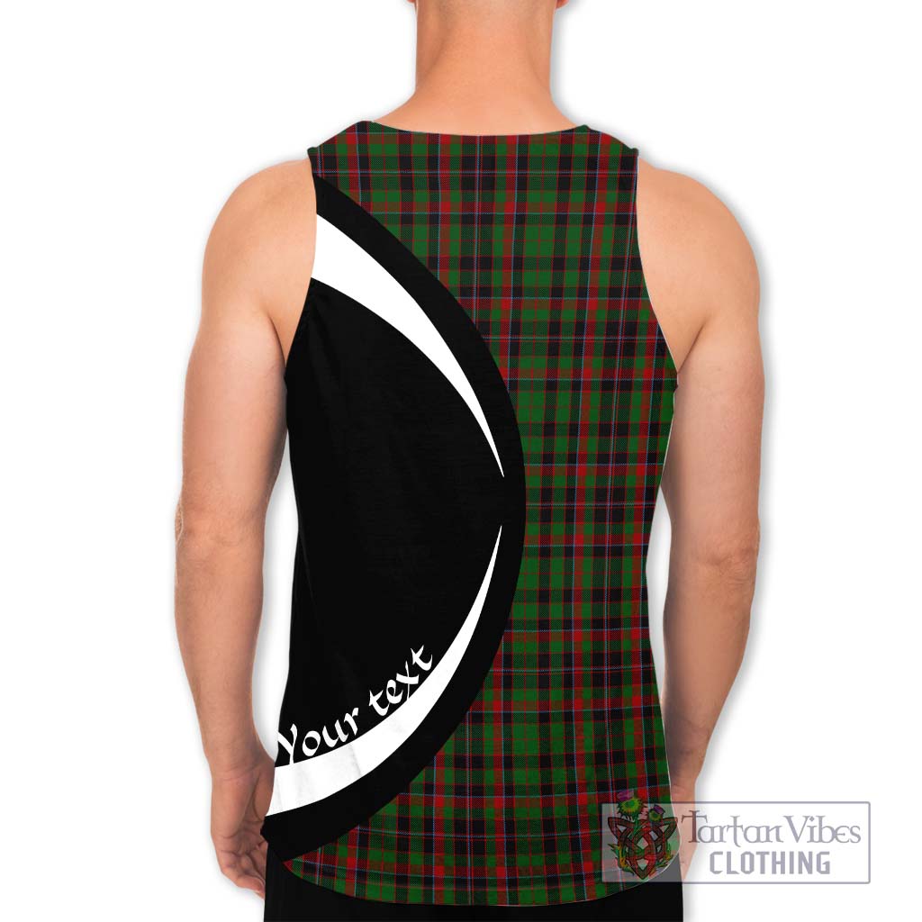 Cumming Hunting Tartan Men's Tank Top with Family Crest Circle Style - Tartan Vibes Clothing