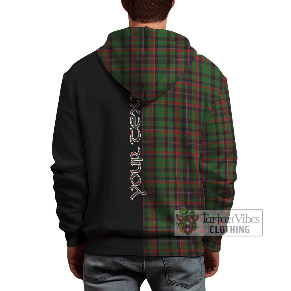 Cumming Hunting Tartan Hoodie with Family Crest and Half Of Me Style - Tartanvibesclothing Shop