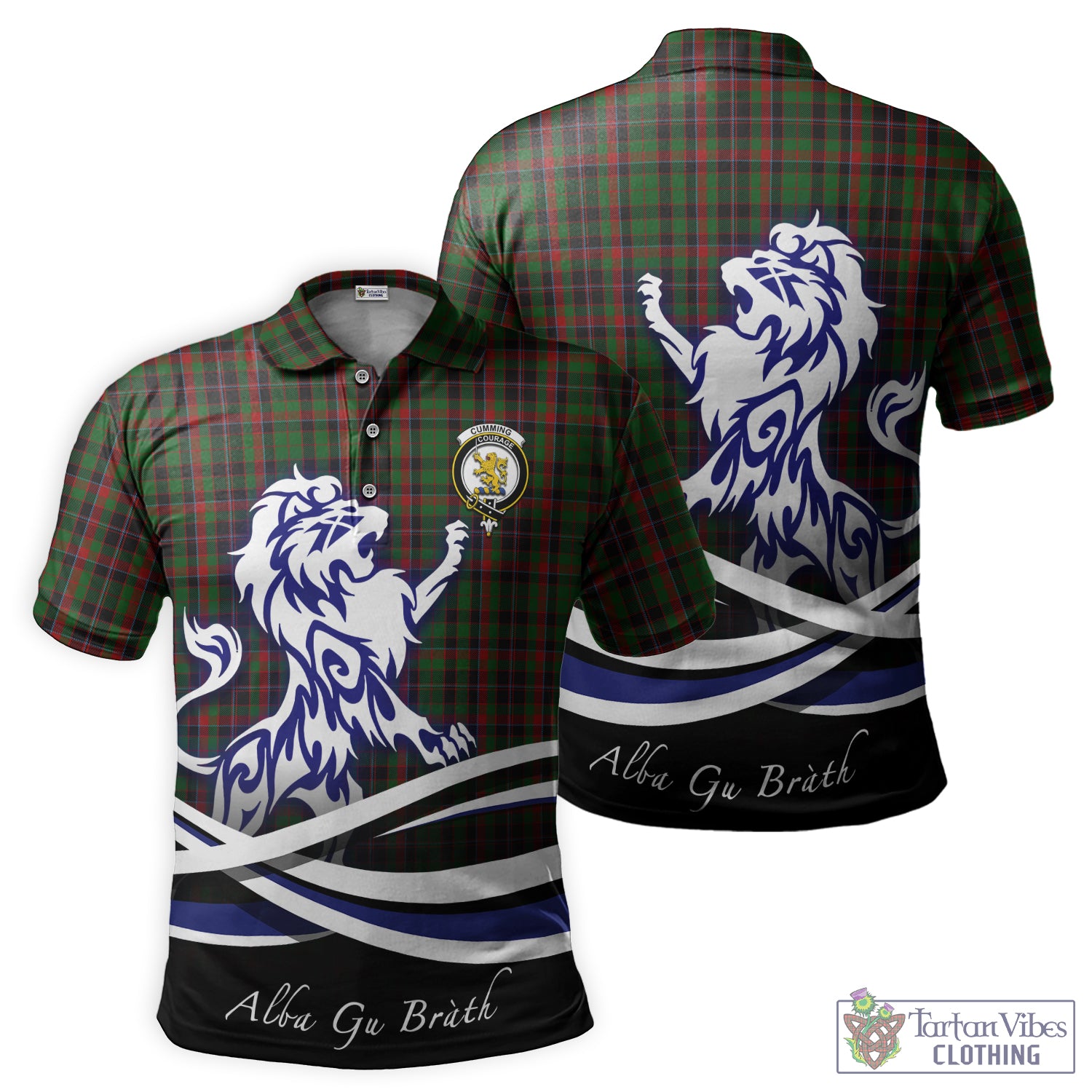 cumming-hunting-tartan-polo-shirt-with-alba-gu-brath-regal-lion-emblem