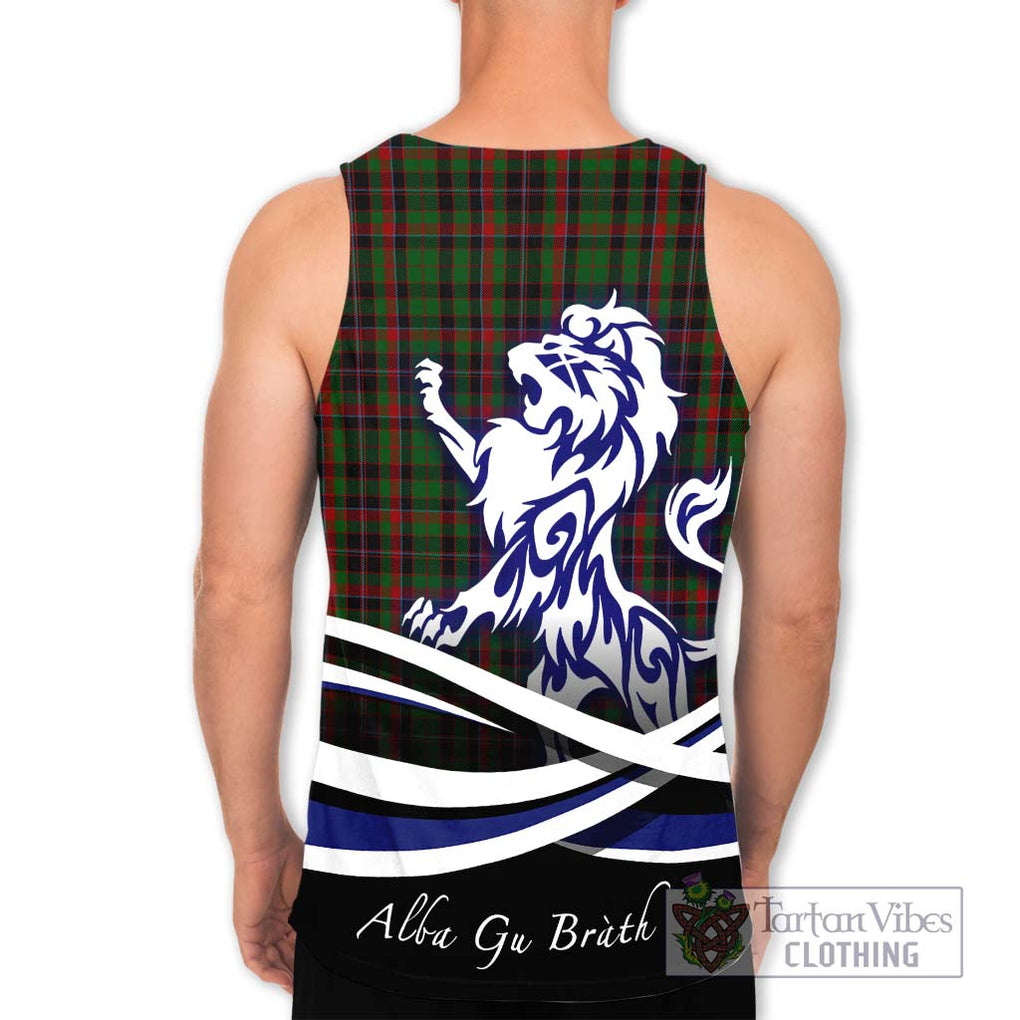 Cumming Hunting Tartan Men's Tank Top with Alba Gu Brath Regal Lion Emblem - Tartanvibesclothing Shop