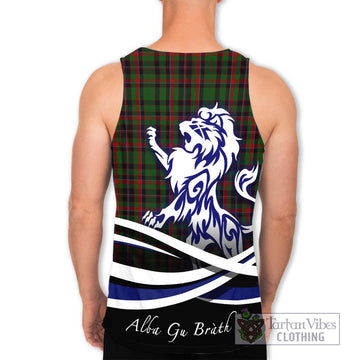 Cumming Hunting Tartan Men's Tank Top with Alba Gu Brath Regal Lion Emblem