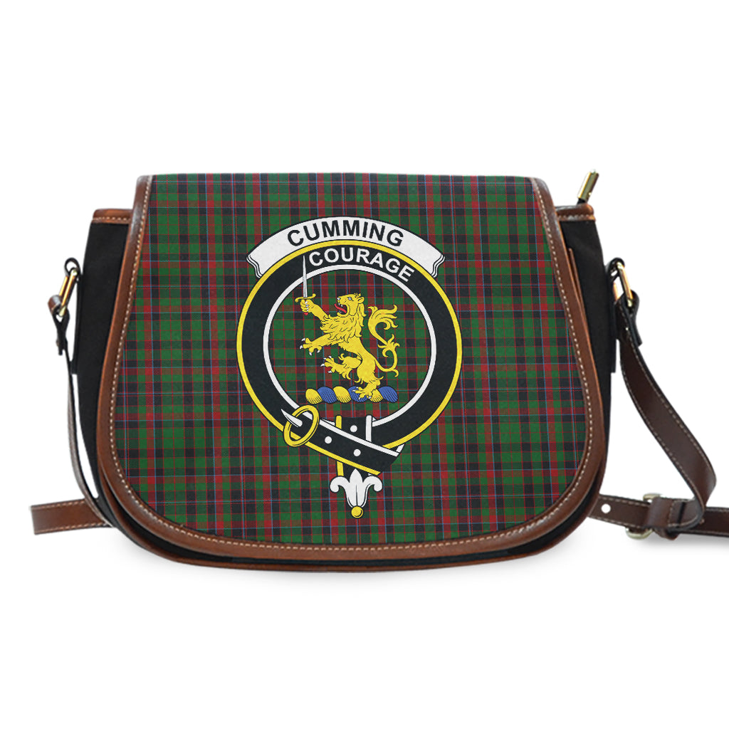 Cumming Hunting Tartan Saddle Bag with Family Crest - Tartan Vibes Clothing