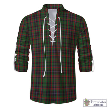 Cumming Hunting Tartan Men's Scottish Traditional Jacobite Ghillie Kilt Shirt