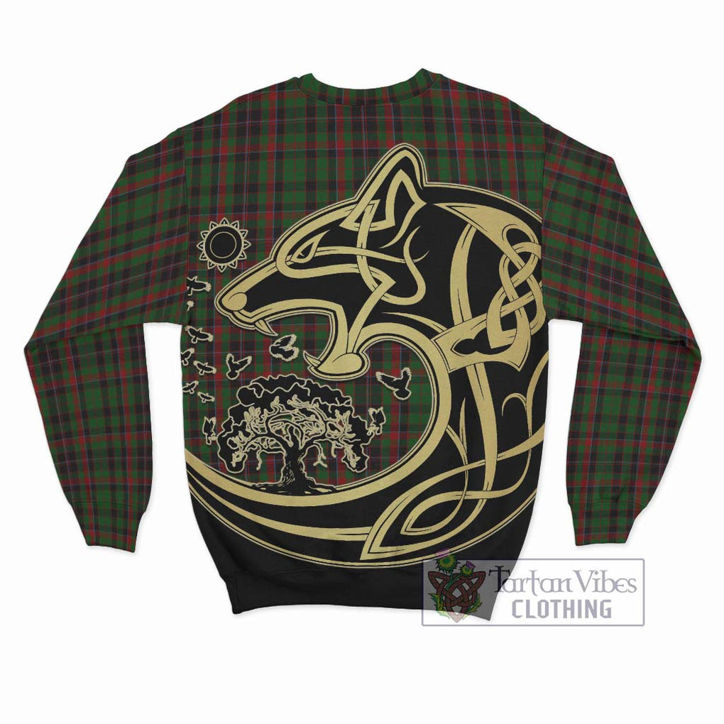 Cumming Hunting Tartan Sweatshirt with Family Crest Celtic Wolf Style - Tartan Vibes Clothing