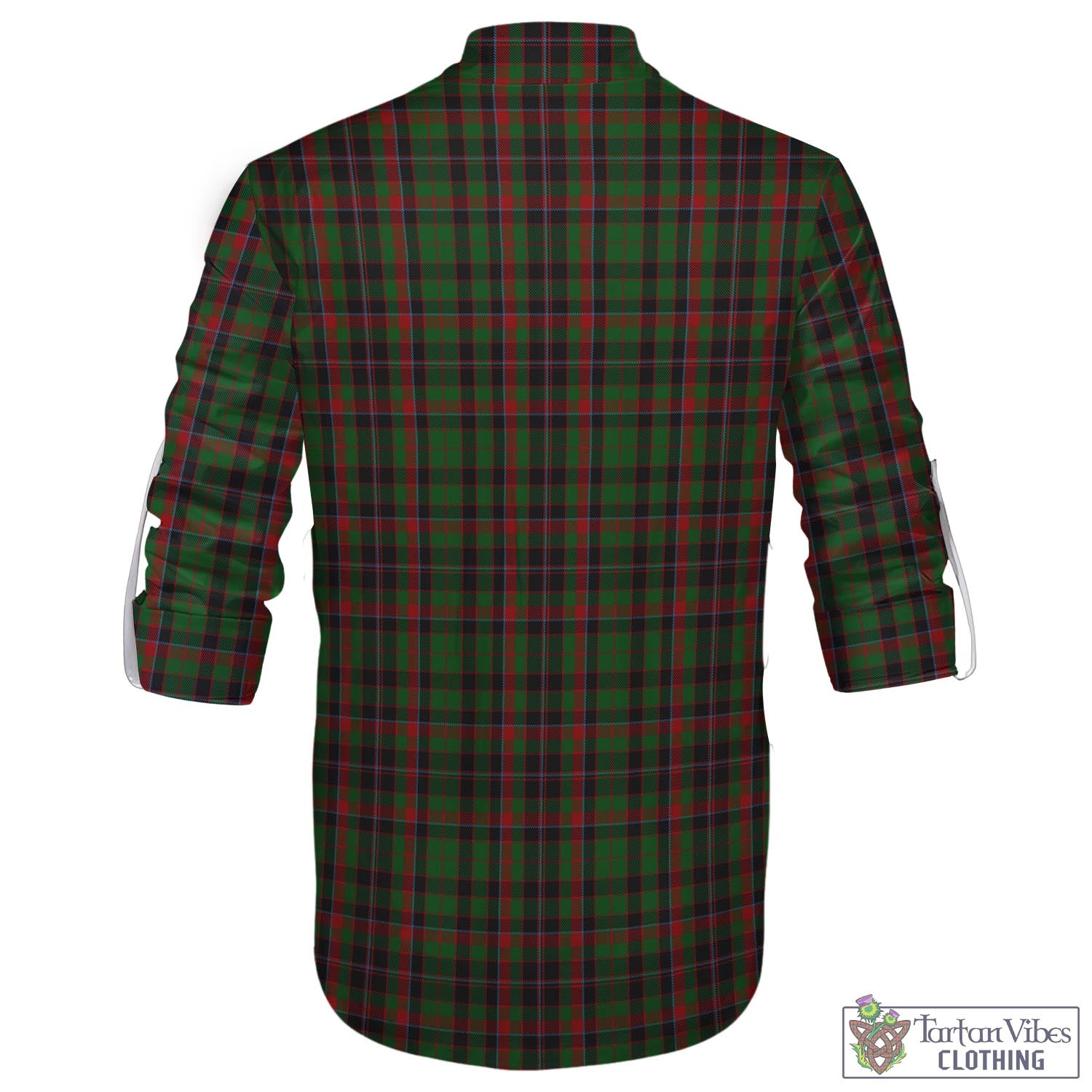 Tartan Vibes Clothing Cumming Hunting Tartan Men's Scottish Traditional Jacobite Ghillie Kilt Shirt