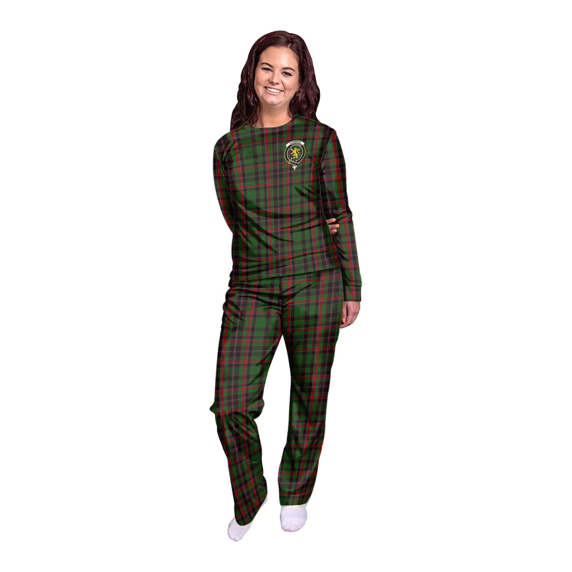 Cumming Hunting Tartan Pajamas Family Set with Family Crest - Tartan Vibes Clothing