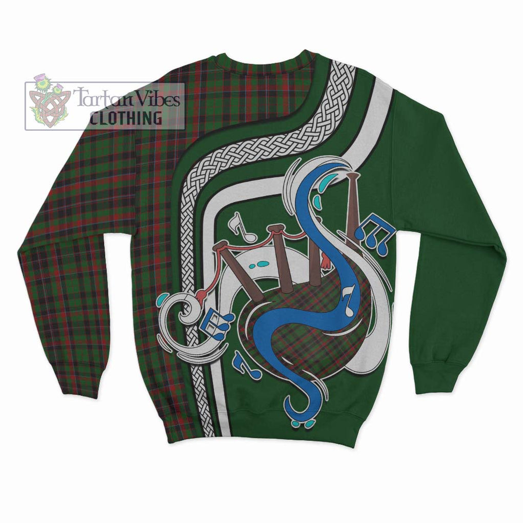 Cumming Hunting Tartan Sweatshirt with Epic Bagpipe Style - Tartanvibesclothing Shop