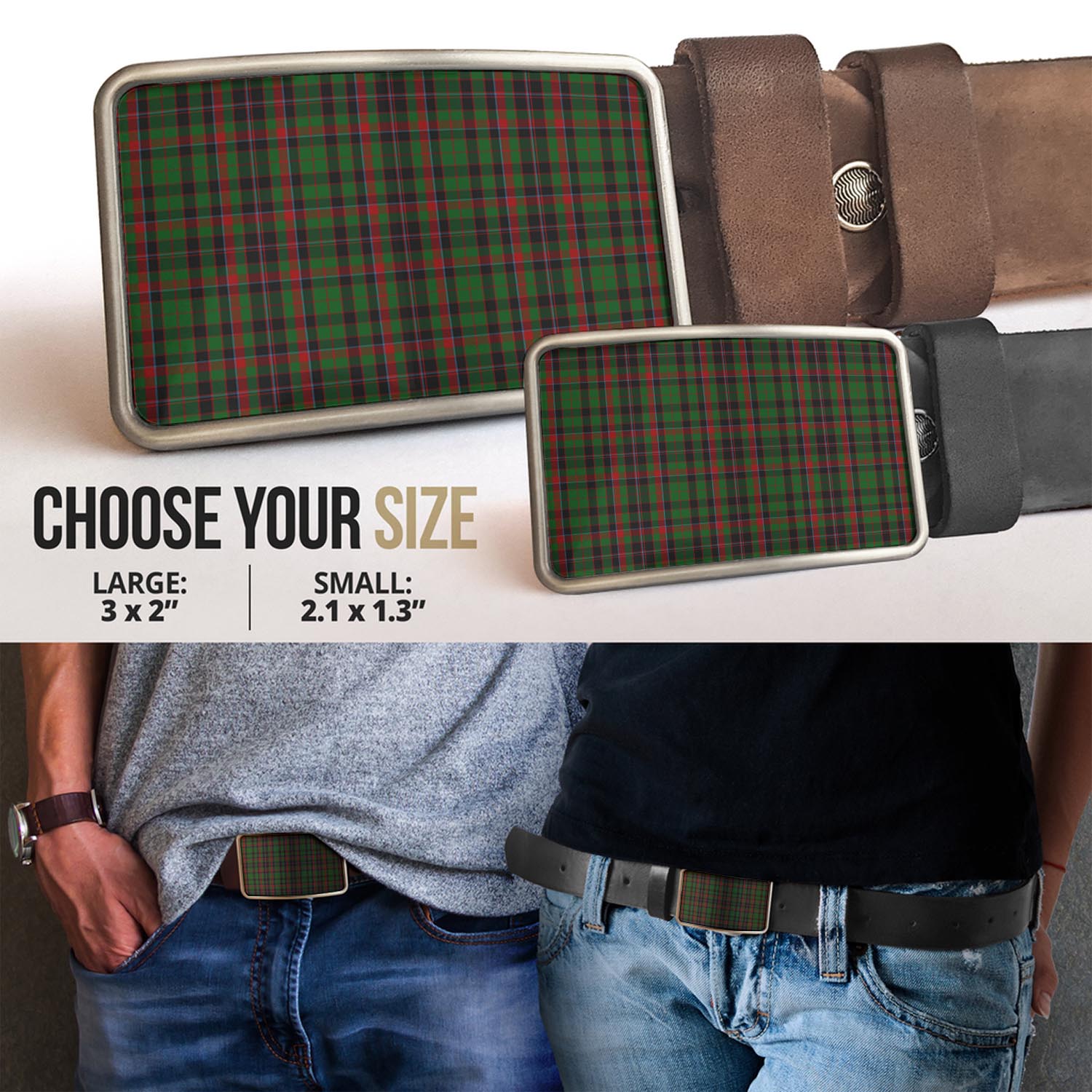 Cumming Hunting Tartan Belt Buckles - Tartanvibesclothing