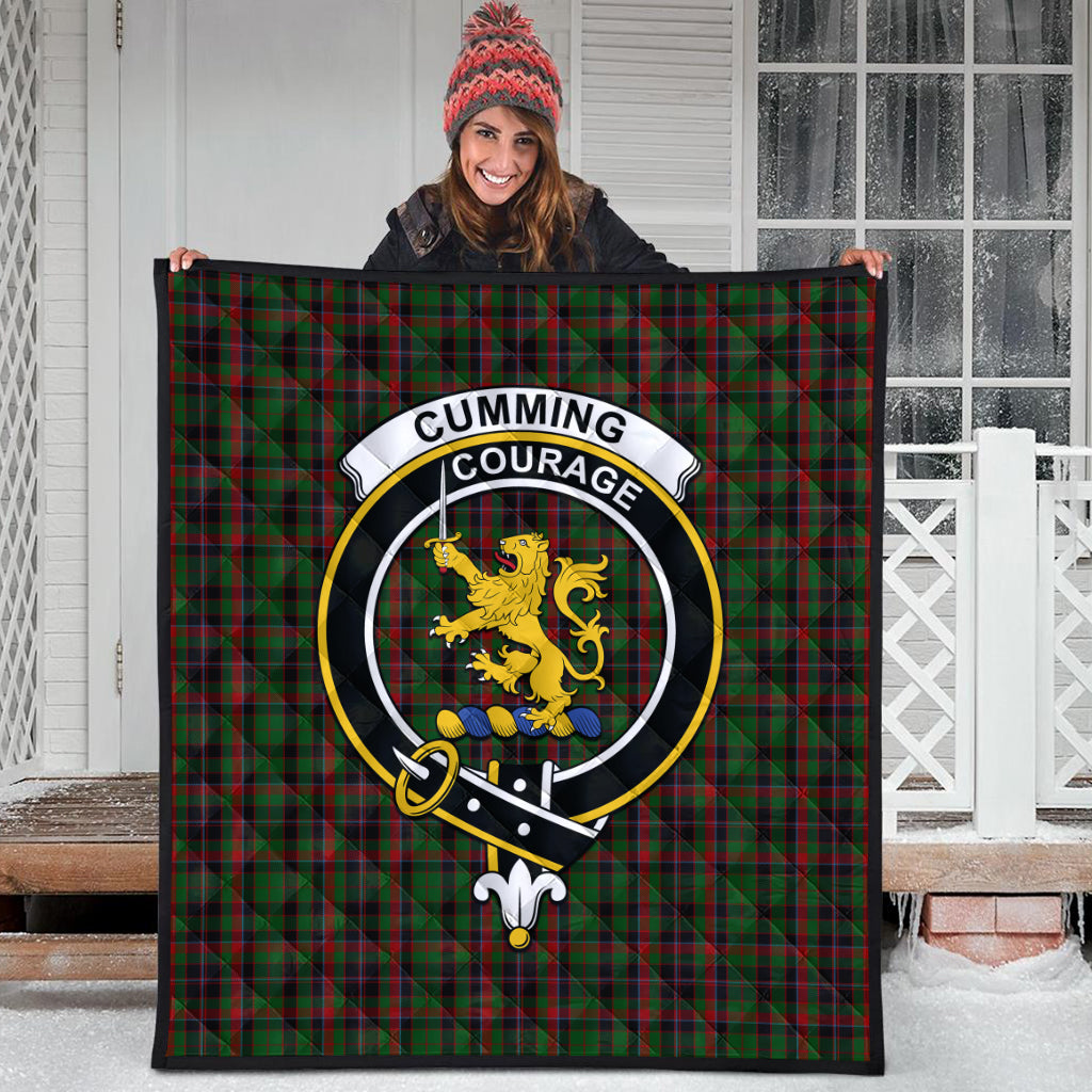 cumming-hunting-tartan-quilt-with-family-crest