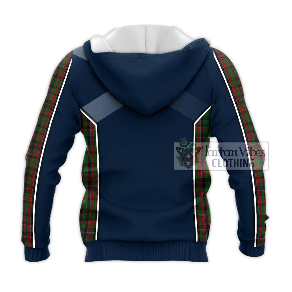 Cumming Hunting Tartan Knitted Hoodie with Family Crest and Lion Rampant Vibes Sport Style - Tartan Vibes Clothing