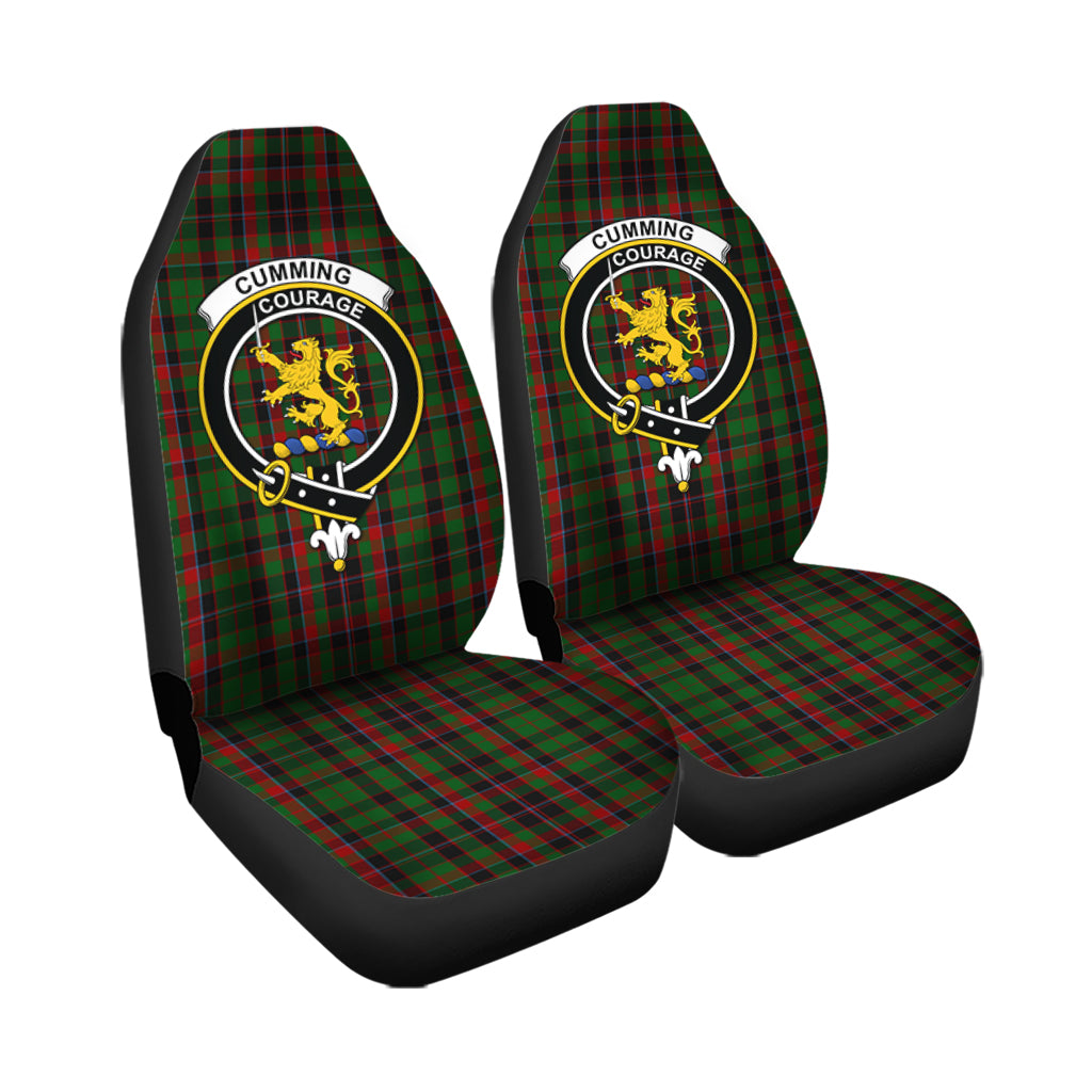 Cumming Hunting Tartan Car Seat Cover with Family Crest - Tartanvibesclothing