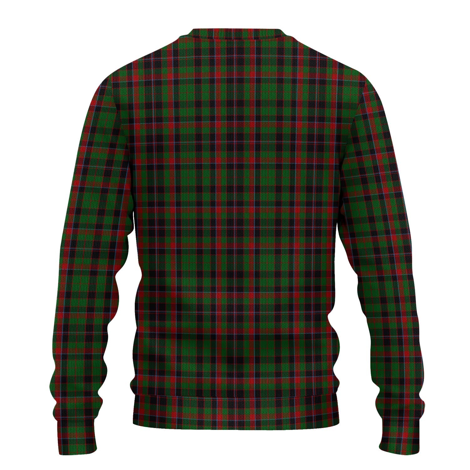 Cumming Hunting Tartan Knitted Sweater with Family Crest - Tartanvibesclothing