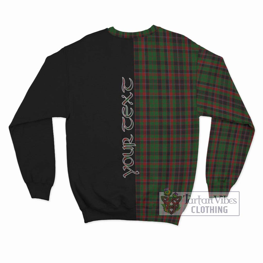 Cumming Hunting Tartan Sweatshirt with Family Crest and Half Of Me Style - Tartanvibesclothing Shop