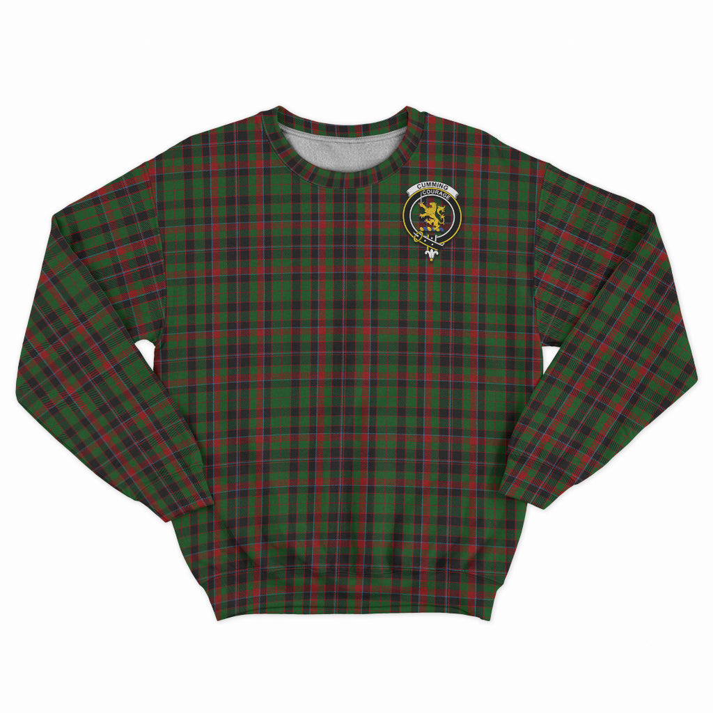 Cumming Hunting Tartan Sweatshirt with Family Crest - Tartan Vibes Clothing