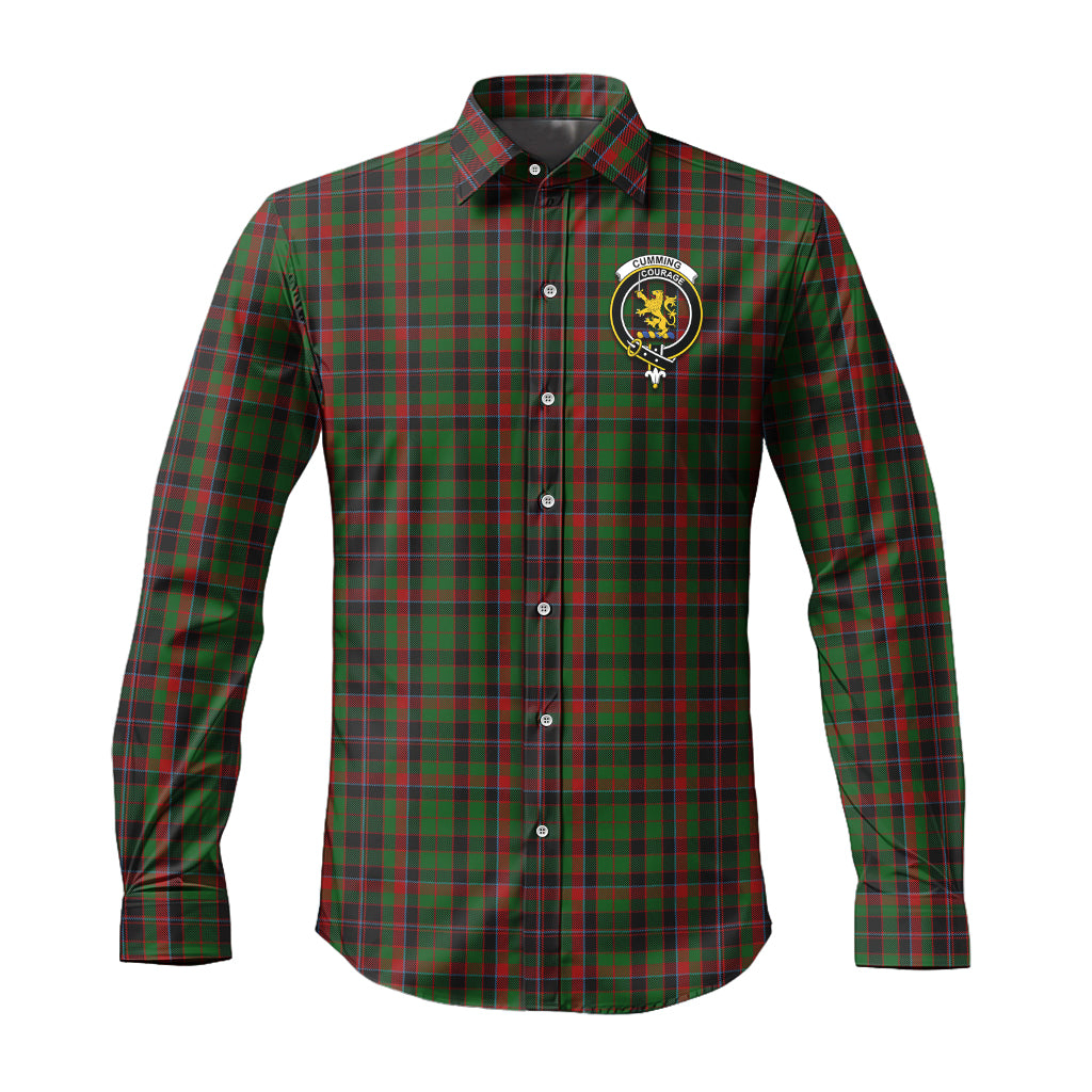 cumming-hunting-tartan-long-sleeve-button-up-shirt-with-family-crest