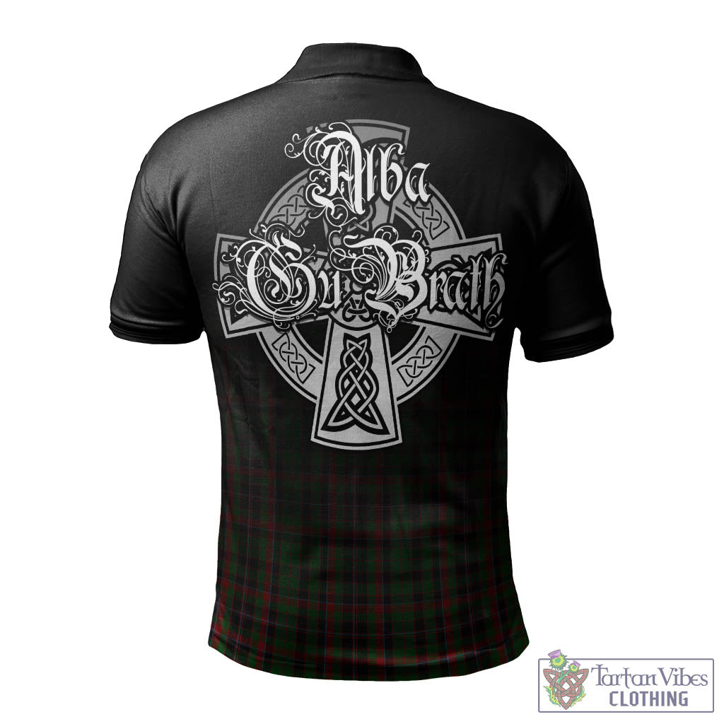 Tartan Vibes Clothing Cumming Hunting Tartan Polo Shirt Featuring Alba Gu Brath Family Crest Celtic Inspired