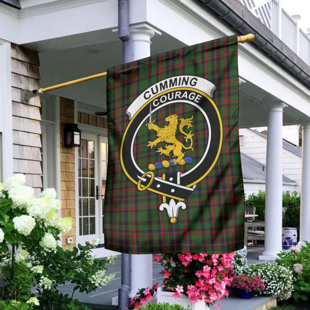 Cumming Hunting Tartan Flag with Family Crest - Tartan Vibes Clothing