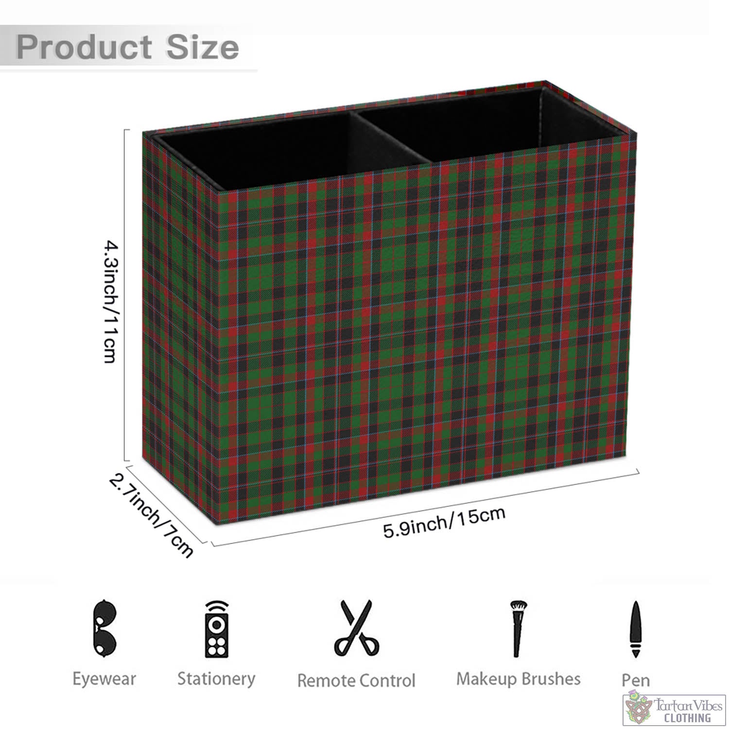 Tartan Vibes Clothing Cumming Hunting Tartan Pen Holder