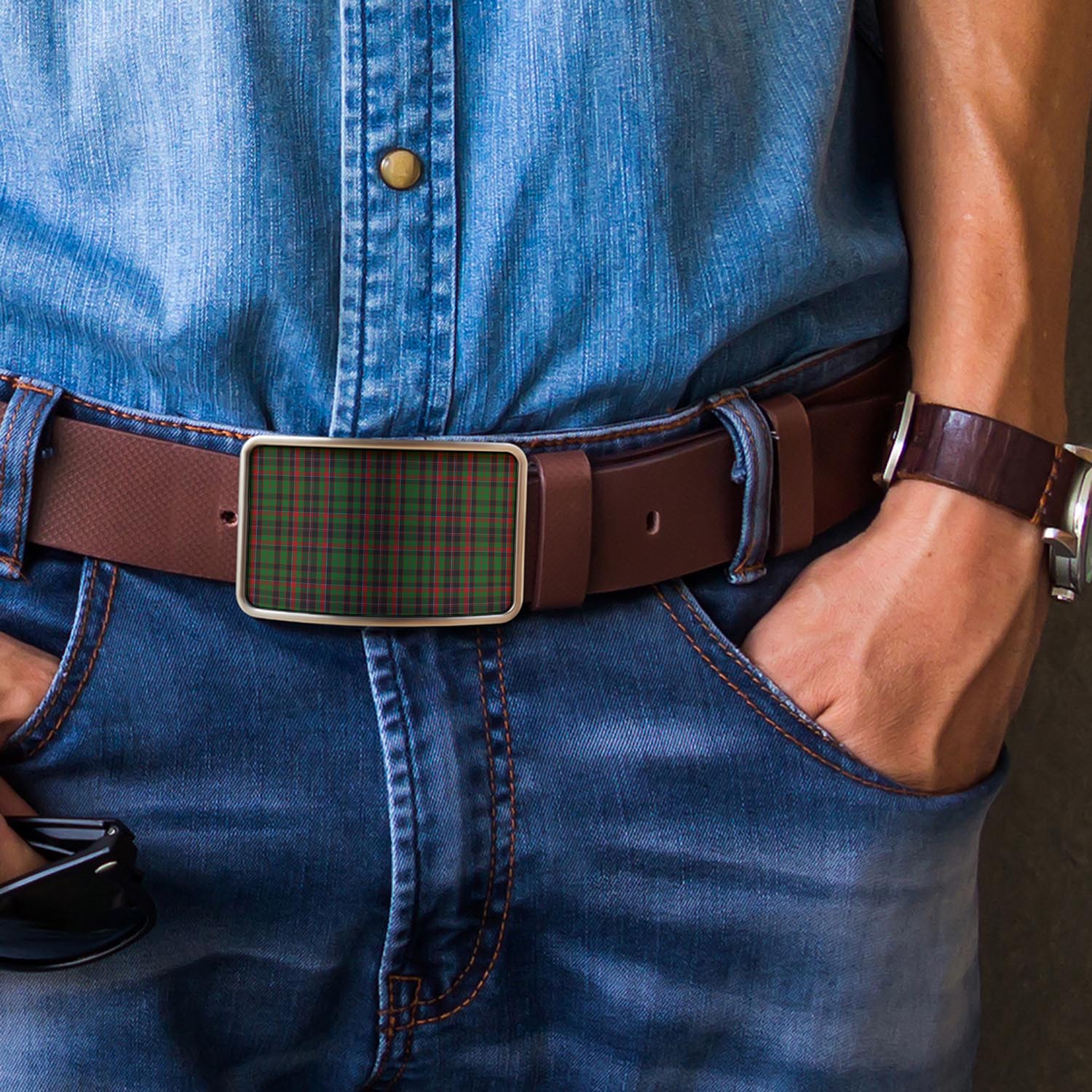 Cumming Hunting Tartan Belt Buckles - Tartanvibesclothing