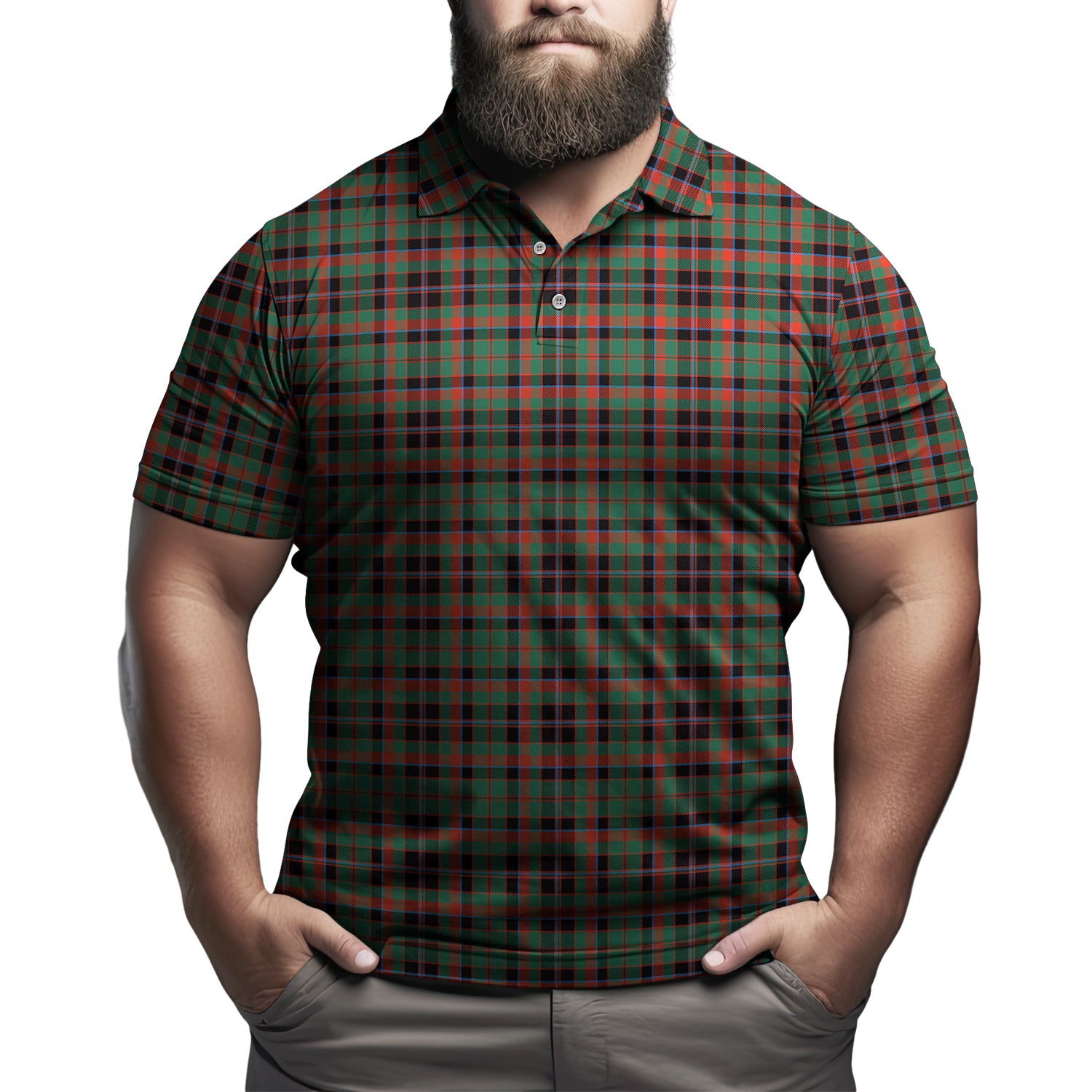 Cumming Hunting Ancient Tartan Mens Polo Shirt Kid - Tartan Vibes Clothing