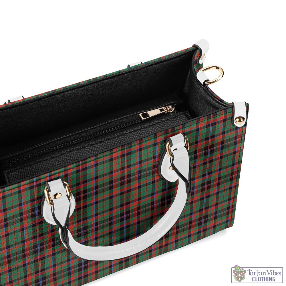 Tartan Vibes Clothing Cumming Hunting Ancient Tartan Luxury Leather Handbags