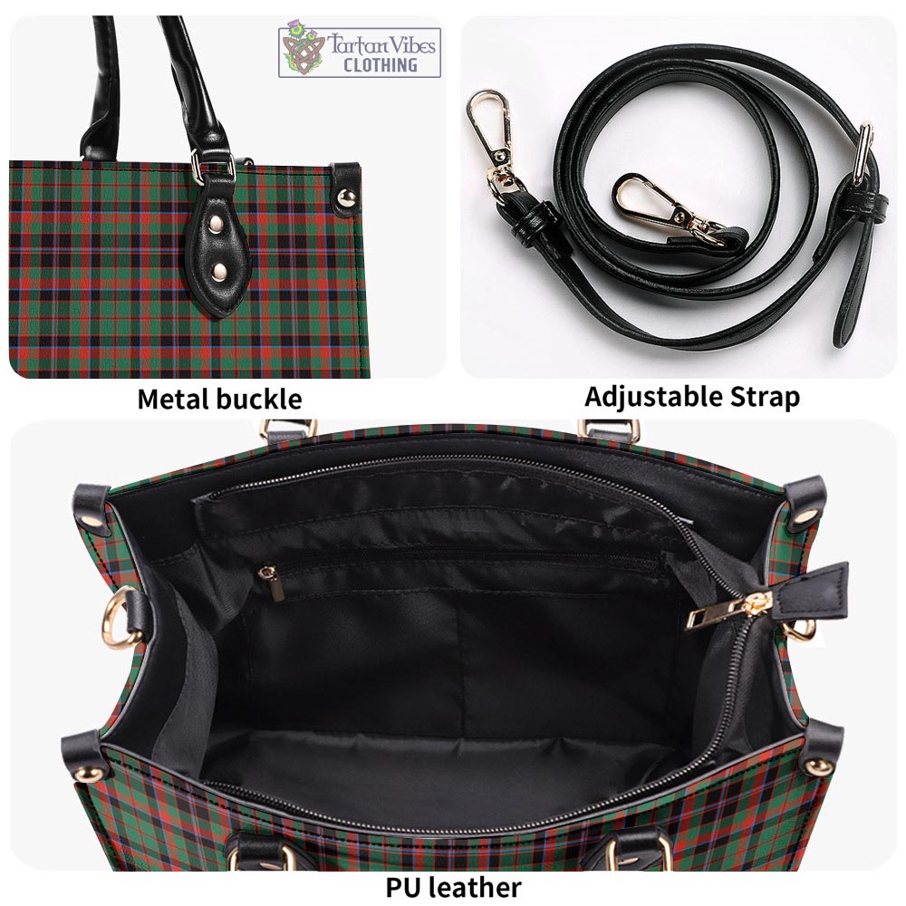 Tartan Vibes Clothing Cumming Hunting Ancient Tartan Luxury Leather Handbags