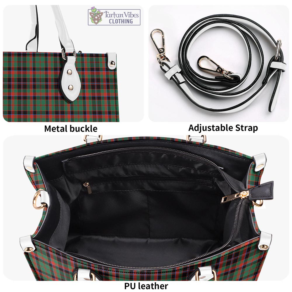 Tartan Vibes Clothing Cumming Hunting Ancient Tartan Luxury Leather Handbags