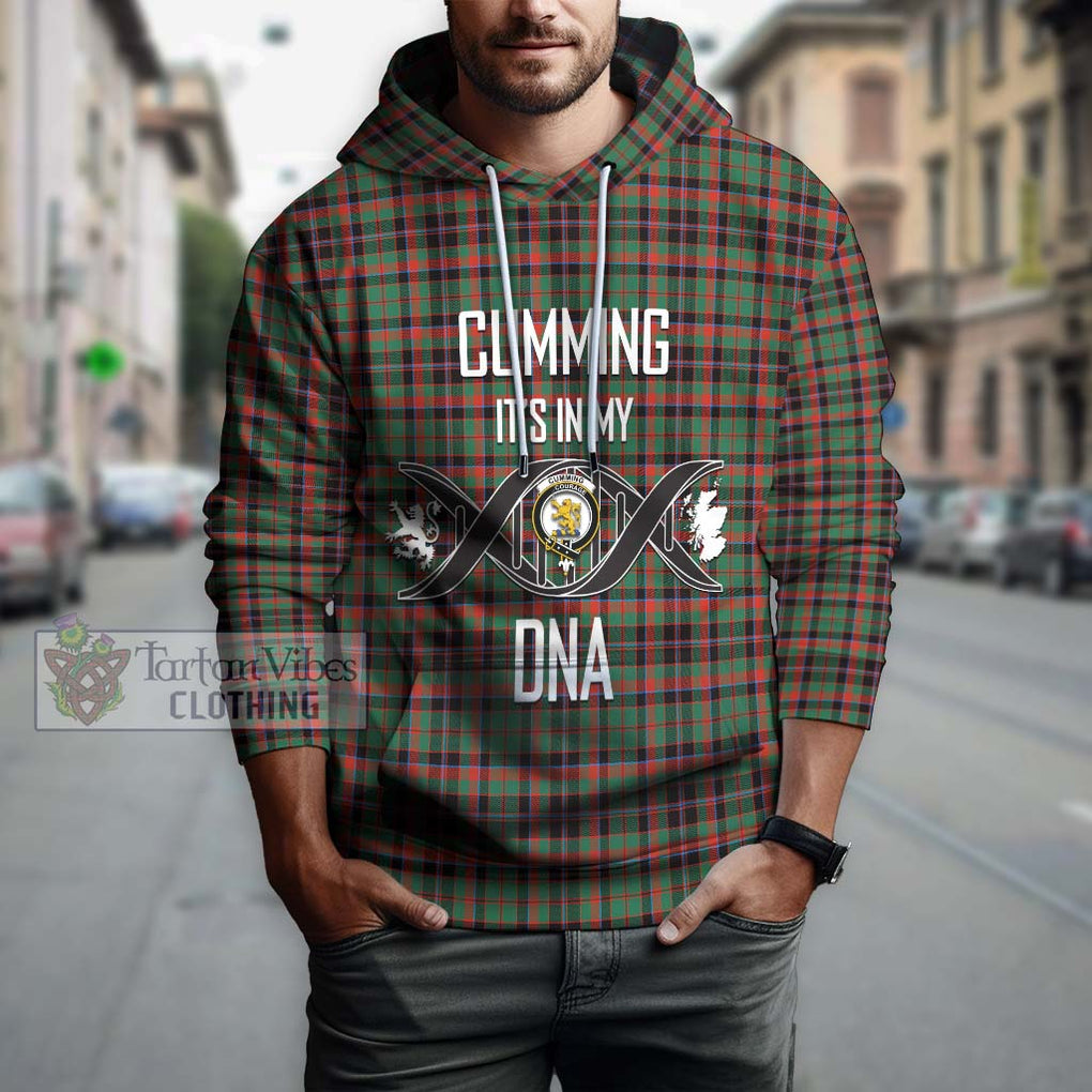 Cumming Hunting Ancient Tartan Hoodie with Family Crest DNA In Me Style Pullover Hoodie - Tartanvibesclothing Shop