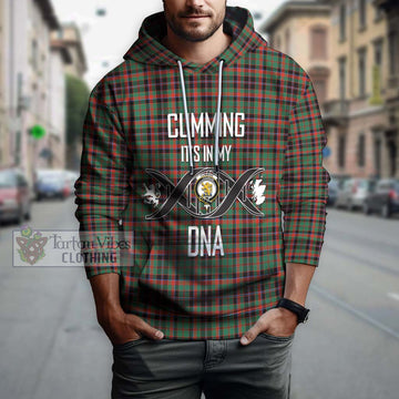 Cumming Hunting Ancient Tartan Hoodie with Family Crest DNA In Me Style