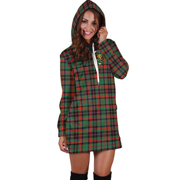 Cumming Hunting Ancient Tartan Hoodie Dress with Family Crest