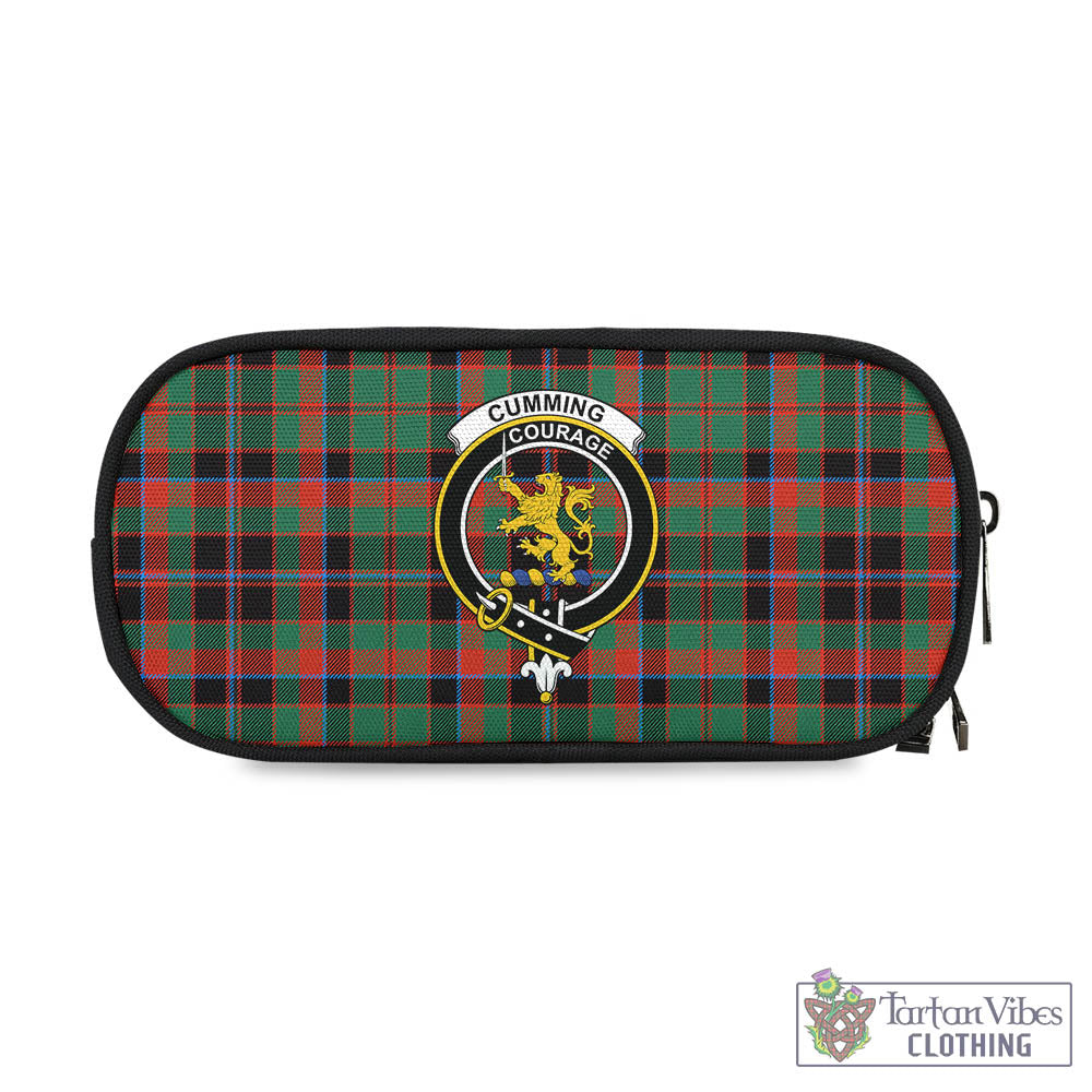 Tartan Vibes Clothing Cumming Hunting Ancient Tartan Pen and Pencil Case with Family Crest