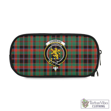 Cumming Hunting Ancient Tartan Pen and Pencil Case with Family Crest