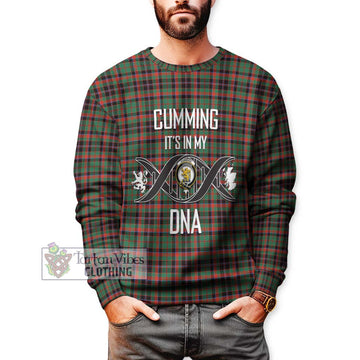 Cumming Hunting Ancient Tartan Sweatshirt with Family Crest DNA In Me Style