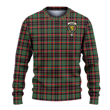 Cumming Hunting Ancient Tartan Ugly Sweater with Family Crest