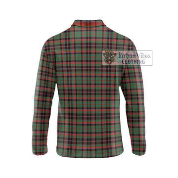 Cumming Hunting Ancient Tartan Long Sleeve Polo Shirt with Family Crest DNA In Me Style