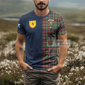 Cumming Hunting Ancient Tartan T-Shirt Alba with Scottish Lion Royal Arm Half Style