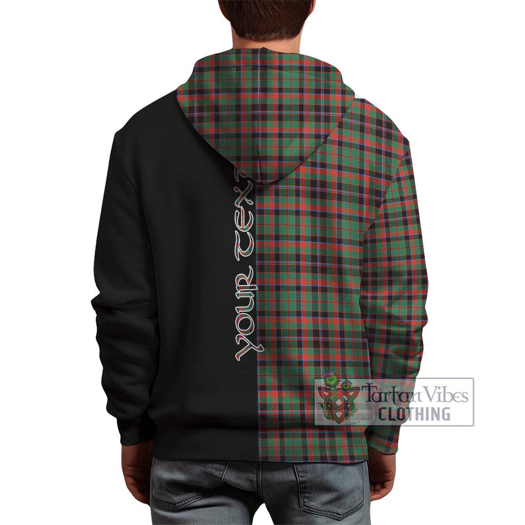 Cumming Hunting Ancient Tartan Hoodie with Family Crest and Half Of Me Style - Tartanvibesclothing Shop