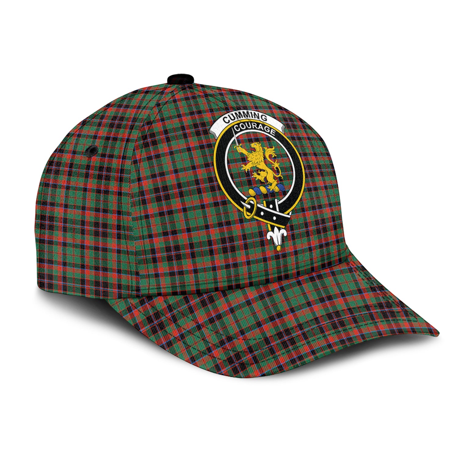 Cumming Hunting Ancient Tartan Classic Cap with Family Crest - Tartan Vibes Clothing