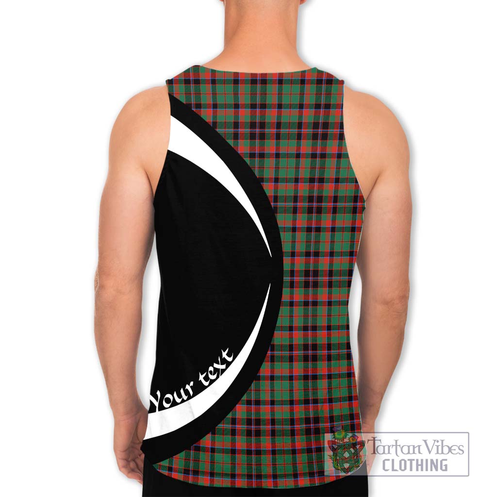 Cumming Hunting Ancient Tartan Men's Tank Top with Family Crest Circle Style - Tartan Vibes Clothing