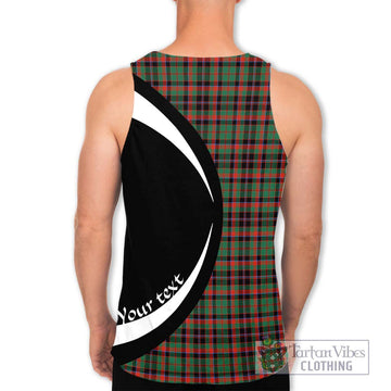 Cumming Hunting Ancient Tartan Men's Tank Top with Family Crest Circle Style