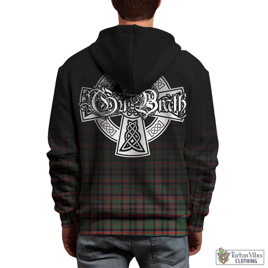 Tartan Vibes Clothing Cumming Hunting Ancient Tartan Hoodie Featuring Alba Gu Brath Family Crest Celtic Inspired